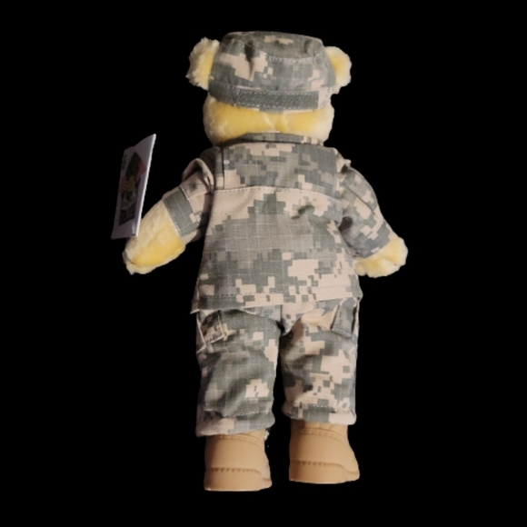 ARMY Bear Stuffed Animal Plush forces of America Military 11" Camo boots Teddy - Picture 3 of 14